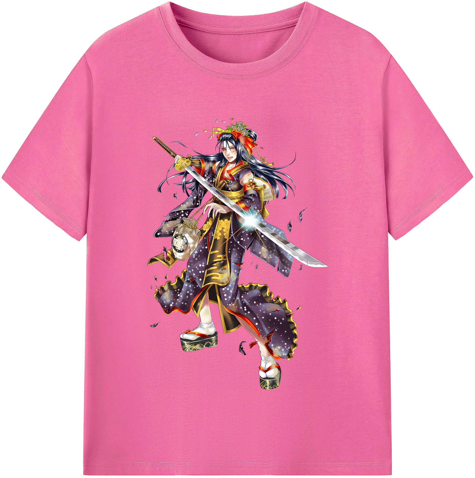 （画像用） 刀剣乱舞 Touken Ranbu レディースカジュアルプリントTシャツ（綿100％）